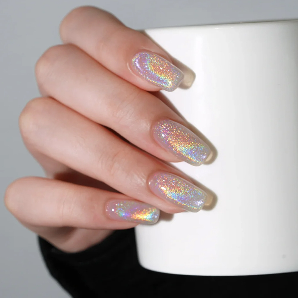 ผงทาเล็บโครเมี่ยมโฮโลแกรม4สีรุ - Nail Art Chrome บทวิจารณ์และราคา