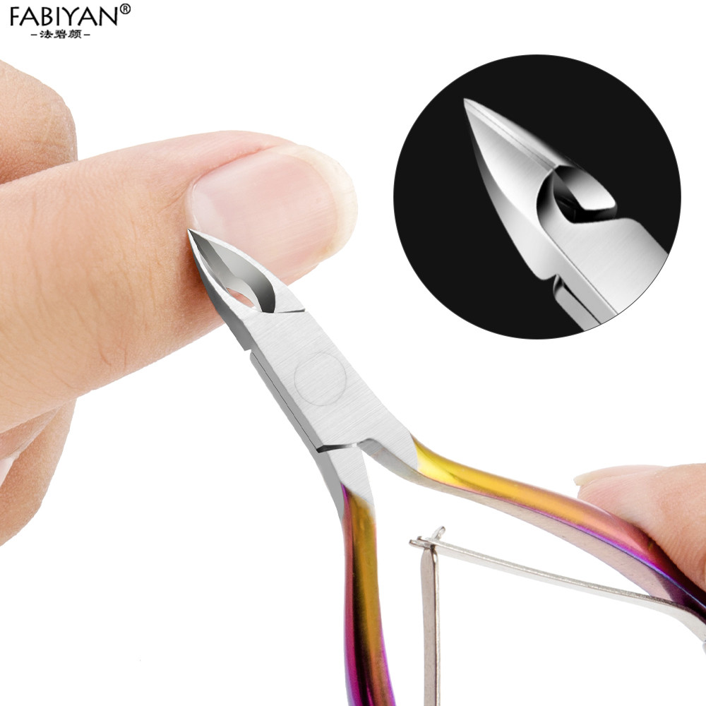 สแตนเลสสตีล Cuticle Nipper Cli - Nail Art Rainbow บทวิจารณ์และราคา