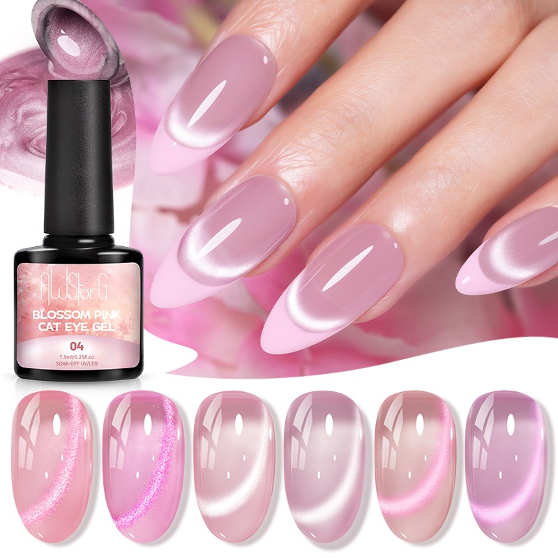 AWStorG 7.5ML Flash Pure Lust  - Nail Art Cat Eye Pink บทวิจารณ์และราคา