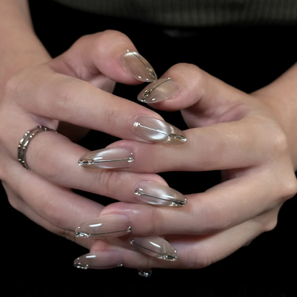 แม่เหล็กทำเล็บลายตาแมวแบบ 5D ร - Nail Art Cat Eye Pink บทวิจารณ์และราคา