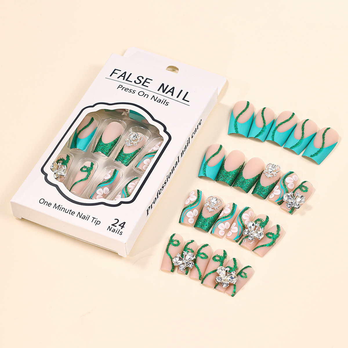 กดโลงศพยาวบนเล็บนักบัลเล่ต์เล็ - Nail Art French Nails บทวิจารณ์และราคา