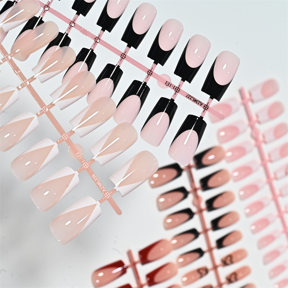 120 ชิ้น เล็บปลอมทรงสี่เหลี่ยม - Nail Art French Nails บทวิจารณ์และราคา