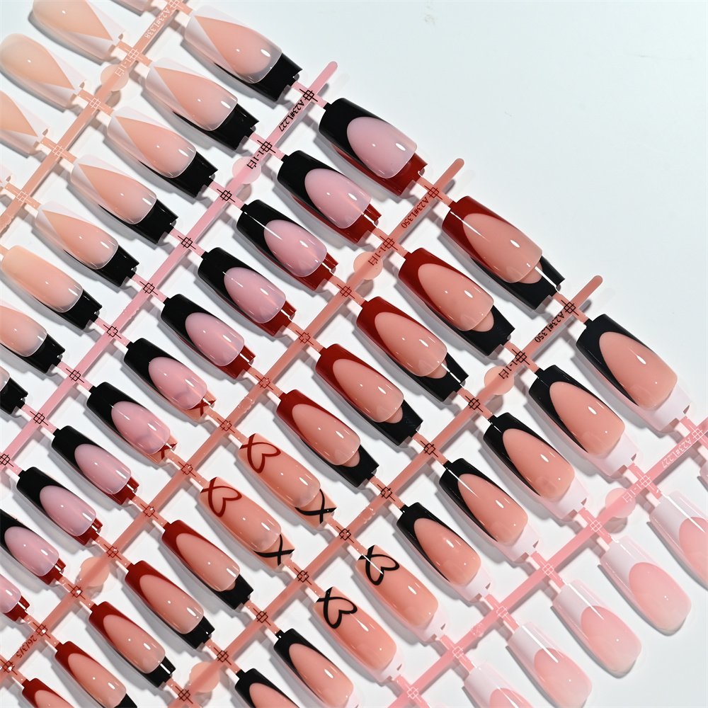 120 ชิ้น เล็บปลอมทรงสี่เหลี่ยม - Nail Art French Nails บทวิจารณ์และราคา
