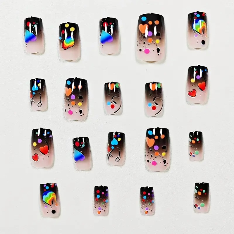 เล็บปลอมแบบกดติด 24 ชิ้น สีนู้ - Nail Art Fake บทวิจารณ์และราคา