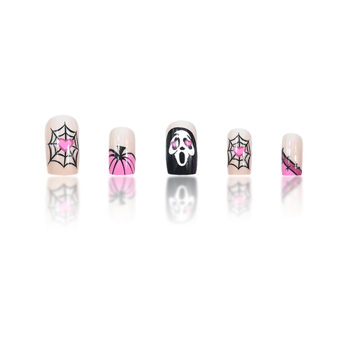 เล็บปลอมแบบกดติด 24 ชิ้น ทรงยา - Nail Art French Nails บทวิจารณ์และราคา
