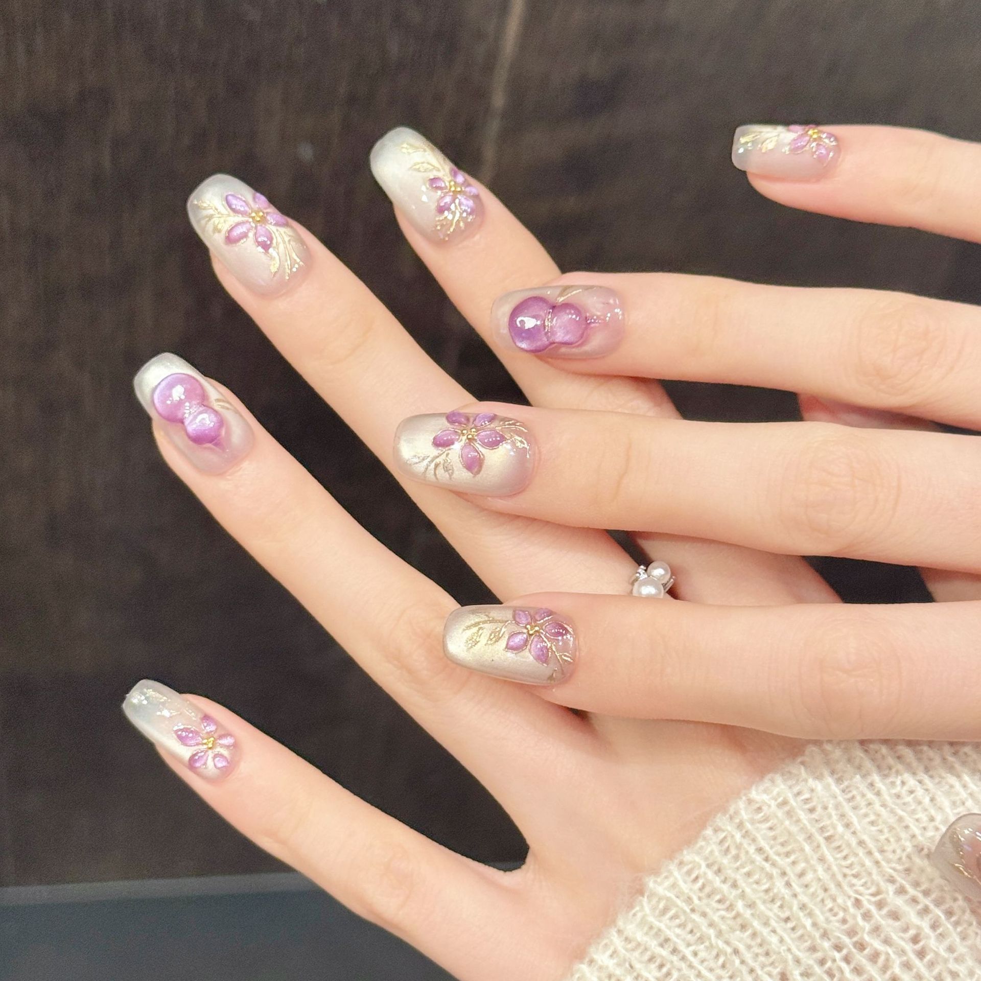 10 ชิ้น เล็บปลอมทำมือ ทรงสี่เห - Nail Art Fake บทวิจารณ์และราคา