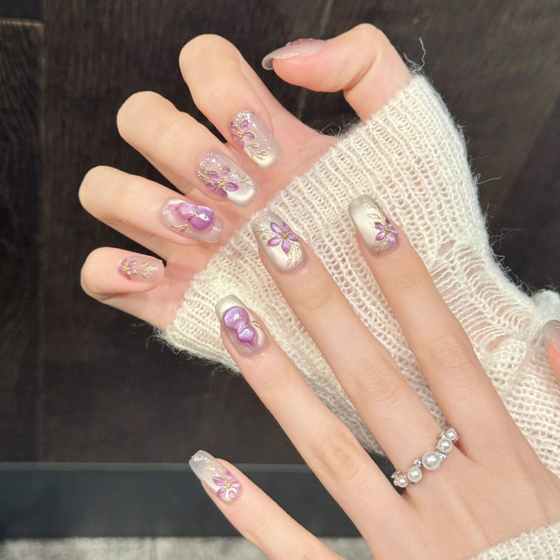 10 ชิ้น เล็บปลอมทำมือ ทรงสี่เห - Nail Art Fake บทวิจารณ์และราคา