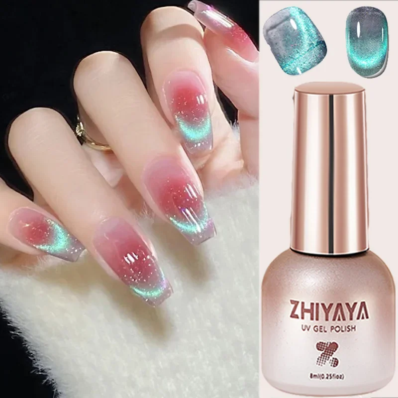 8ml สะท้อนแสงแม่เหล็กเจลเล็บ R - Nail Art Rainbow บทวิจารณ์และราคา