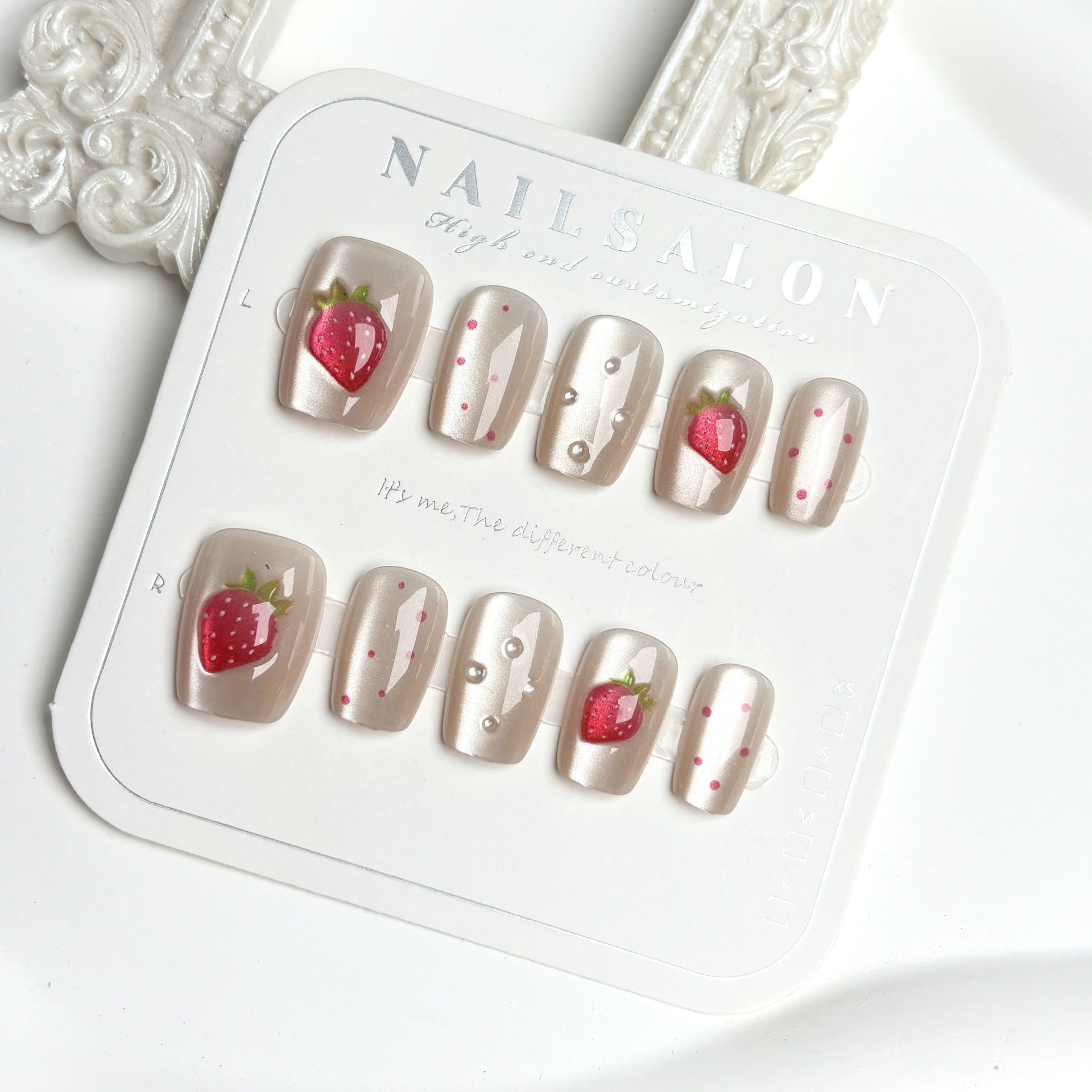 10 ชิ้นสั้นสแควร์ Cat Eye Hand - Nail Art Fake บทวิจารณ์และราคา