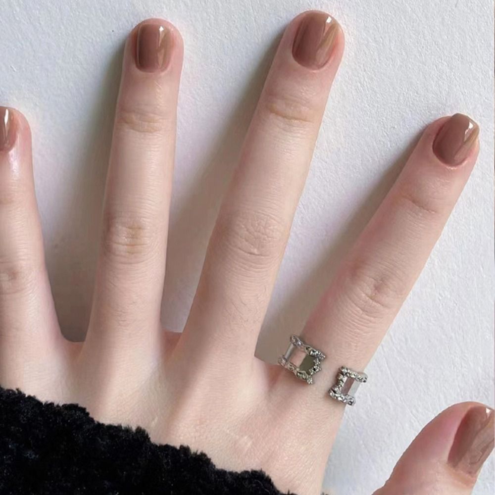 เล็บปลอมแบบถอดได้ สีพื้นแบบฝรั - Nail Art French Nails บทวิจารณ์และราคา