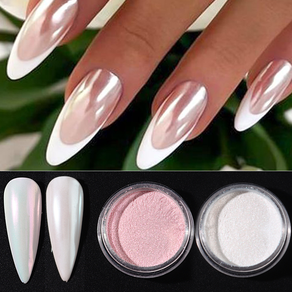 10 ชิ้นชุดเล็บ Mermaid Dipping - Nail Art Chrome บทวิจารณ์และราคา