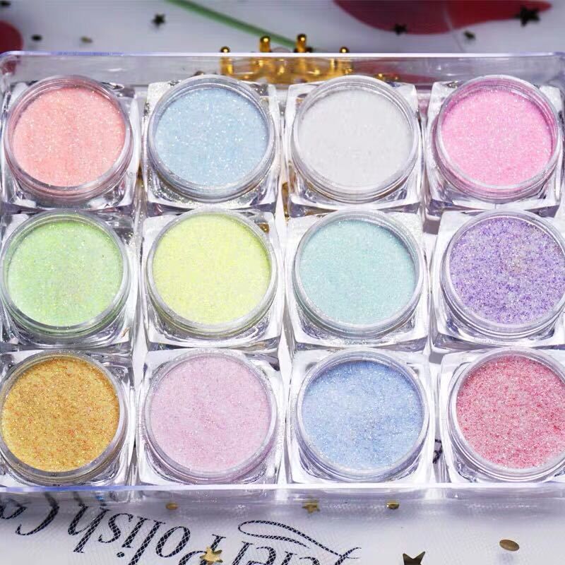 12สี/ชุด Shining น้ำตาลเล็บ Gl - Dip Powder Nail บทวิจารณ์และราคา