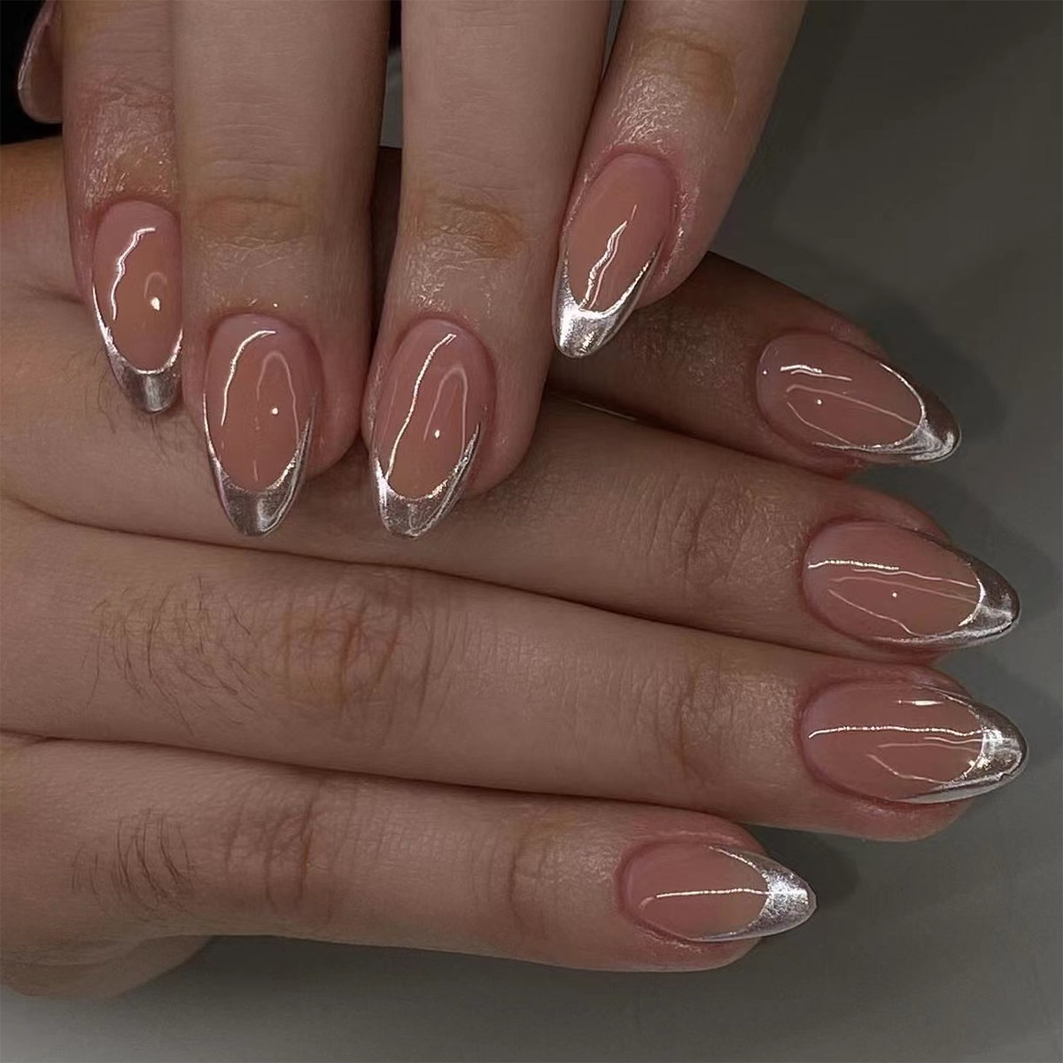 24 ชิ้นเรียบง่ายสีเขียวฝรั่งเศ - Nail Art French Nails บทวิจารณ์และราคา