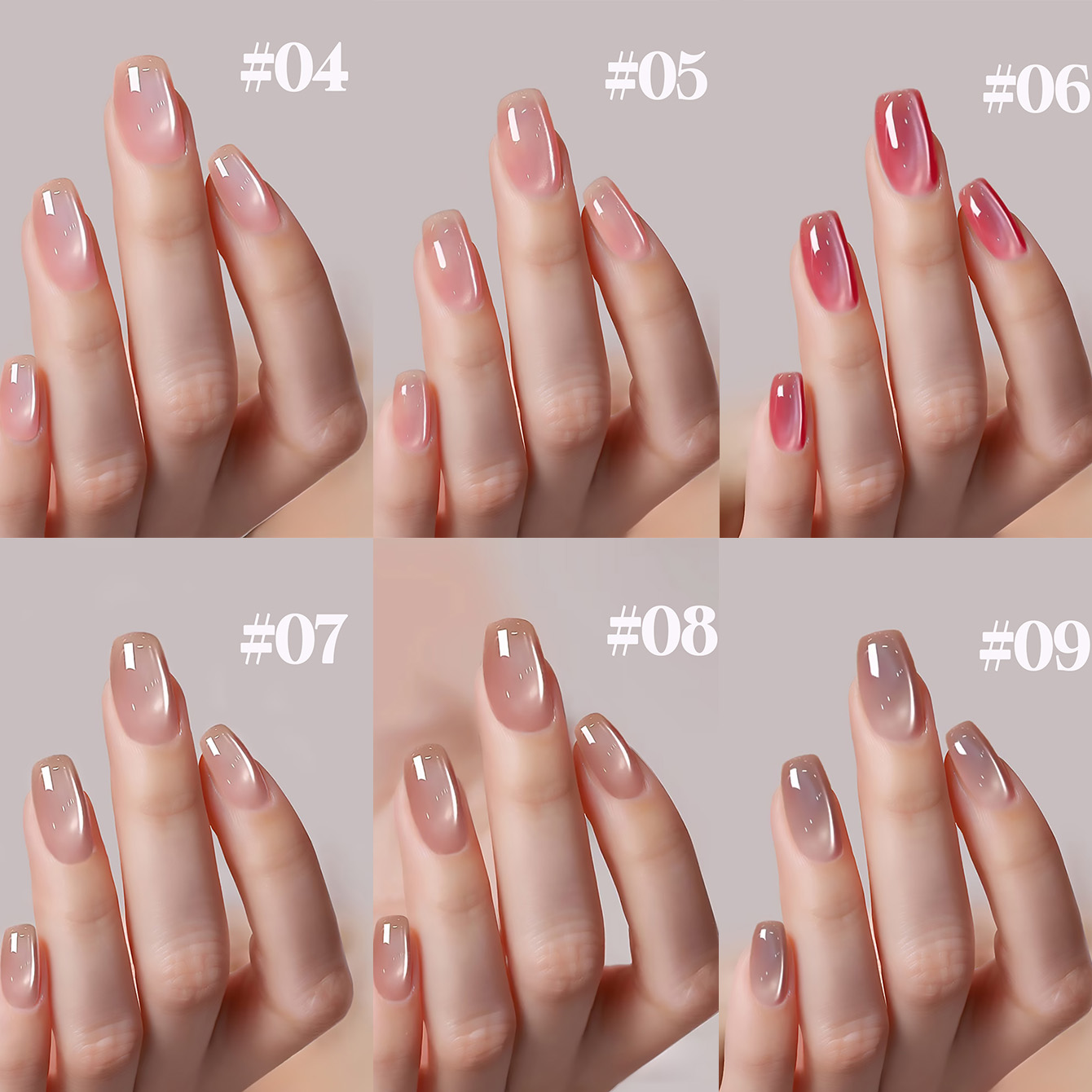 SHAKA 1-12 ชิ้น สีเจลทาเล็บลาย - Nail Art Cat Eye Pink บทวิจารณ์และราคา