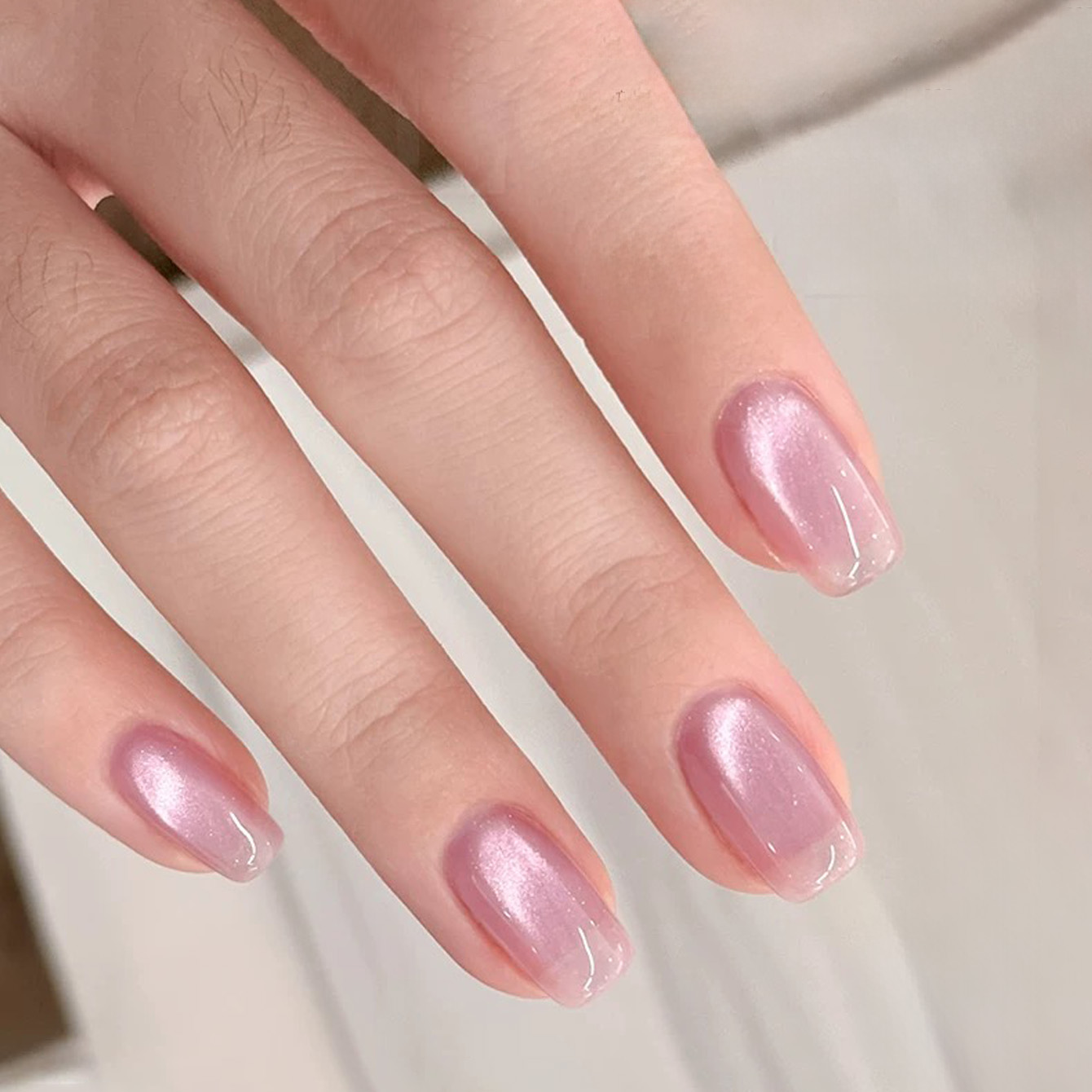 SHAKA ยาทาเล็บเจลสีชมพูแดงโรสอ - Nail Art Cat Eye Pink บทวิจารณ์และราคา
