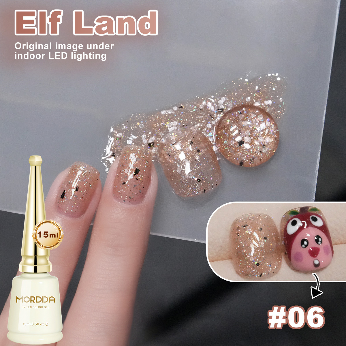 6 สี 15 มล. ยาทาเล็บแบบแคทอาย  - Nail Art Rainbow บทวิจารณ์และราคา