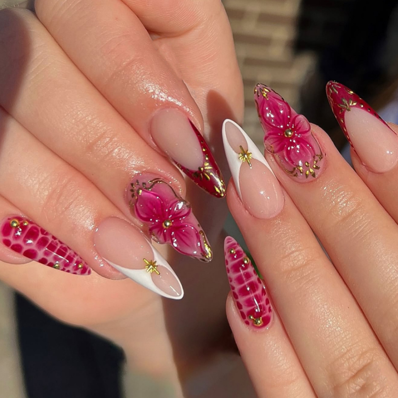 ชุดเล็บปลอมแบบกดติด 24 ชิ้น ลา - Nail Art Fake บทวิจารณ์และราคา