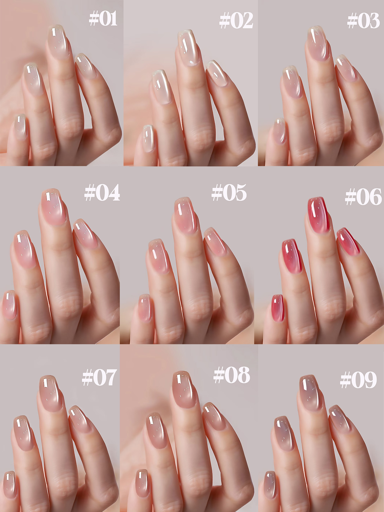 1-12 ชิ้น TC Gentle Fresh Girl - Nail Art Cat Eye Pink บทวิจารณ์และราคา