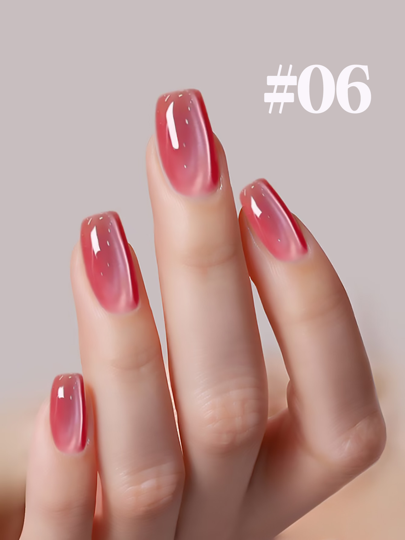 1-12 ชิ้น TC Gentle Fresh Girl - Nail Art Cat Eye Pink บทวิจารณ์และราคา