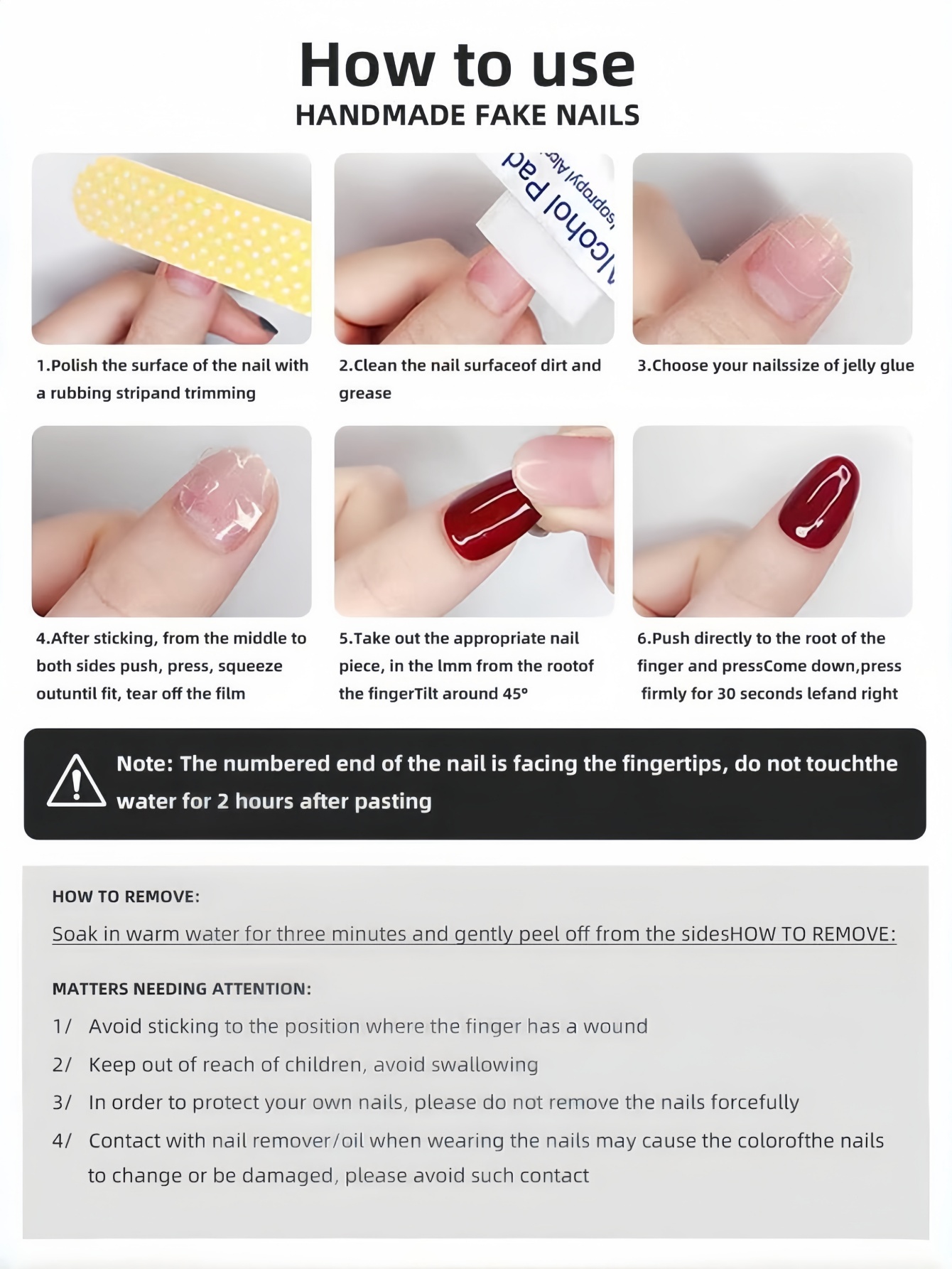 ชุด 10 ชิ้น, เล็บปลอมรูปหยดน้ำ - Nail Art Fake บทวิจารณ์และราคา