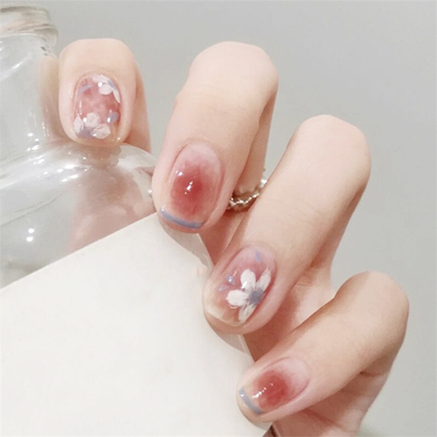 เล็บปลอมอะคริลิกลายตารางสีเขีย - Nail Art Fake บทวิจารณ์และราคา