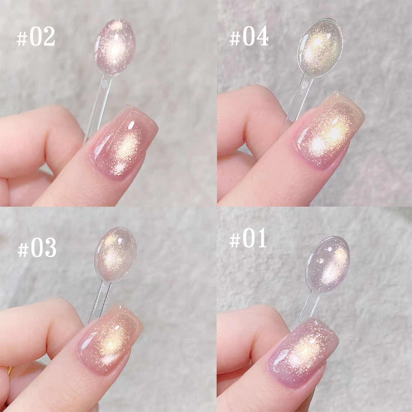 1 ชิ้น TC ยาทาเล็บเจลสีชมพูโกล - Nail Art Cat Eye Pink บทวิจารณ์และราคา