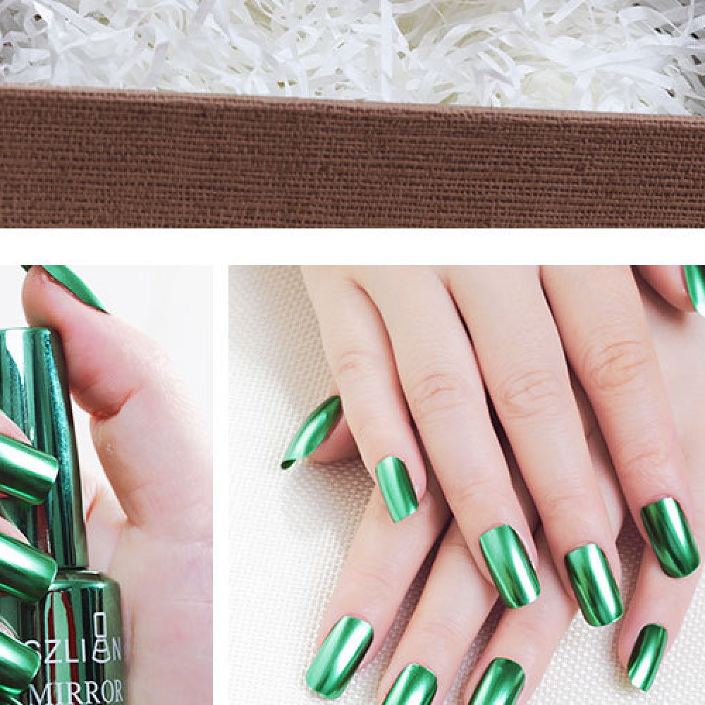 ยาทาเล็บเมทัลลิกกระจกเงาแบบมือ - Nail Art Chrome บทวิจารณ์และราคา