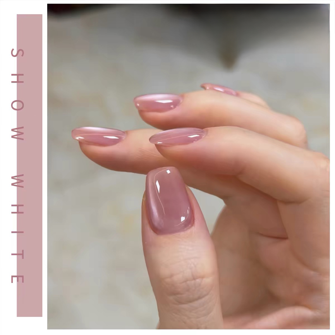 SHAKA 1 ชิ้น ยาทาเล็บเจลสีชมพู - Nail Art Cat Eye Pink บทวิจารณ์และราคา