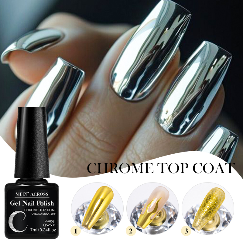 เจลเคลือบเงาโครเมี่ยม 7 มล. สำ - Nail Art Chrome บทวิจารณ์และราคา