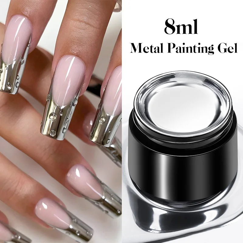 เจลเพ้นท์เล็บเมทัลลิก 8 มล. สี - Nail Art Chrome บทวิจารณ์และราคา
