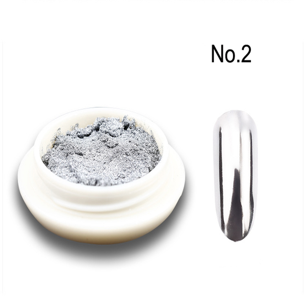ผงทาเล็บโลหะโครเมี่ยมพร้อมเอฟเ - Nail Art Chrome บทวิจารณ์และราคา